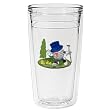 Birdie 12 oz Slimline Insulated Beverage Tumbler, Clear (Licensed Be the Ball design)