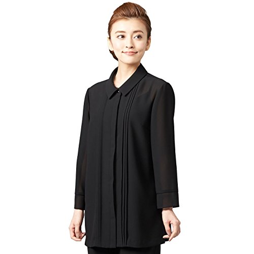 【B-GALLERY】チュニックブラウス[ブラック ](110625439)[夏物 ブラックフォーマル 喪服 礼服 葬式 お通夜 かわいい フォーマル ブラウス]