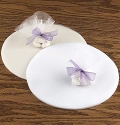 Netting Circles White (1 per order) Wedding Favors