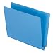 Pendaflex H110DBL Pendaflex Reinforced 2-Ply Folders, Straight Cut, End Tab, Letter, Blue, 100/Bx