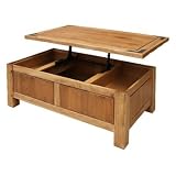 Artisan Lodge Lift Top Rectangle Wood Coffee Table - IFD108