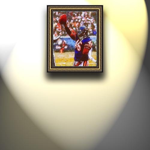 Completely Handpainted American Football Sport Painting, Custom Order FL4315, Oil on Canvas, with Option to Paint Jerry, Brett & Co. from Any Other Favorite Photograph or Picture, Unframed, Size 20'' x 25