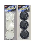 24 Packs of 3 Round Plastic Ashtrays 3"