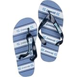 North Carolina Tarheels NCAA Unisex Thematic Striped Flip Flops - S