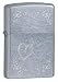 Street chrome finished lighter with entwined hearts.ATTRIBUTES&nbsp;Finish/Material:&nbsp;Street Chrome&nbsp;Fuel:&nbsp;Lighter Fluid&nbsp;Graphic:&nbsp;Heart To Heart&nbsp;Special Features:&nbsp;Windproof