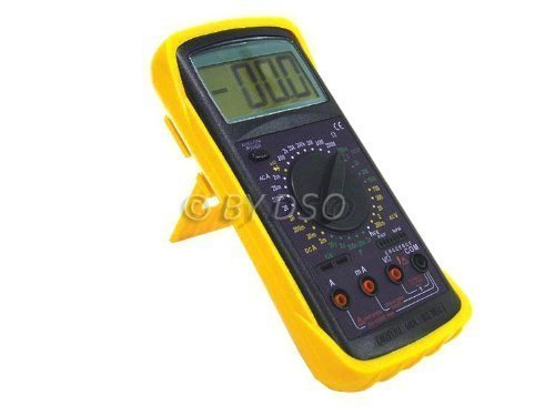 Toolzone Full Size Large LCD Display Multimeter with Probes and Battery EL060