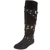 Wanted Shoes Womens Trixy Faux Suede Boot