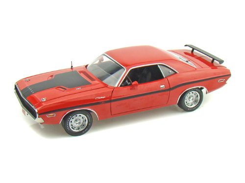 Red Dodge Challenger 1970. 1970 Dodge Challenger R/T 1/24 Red