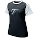 Toronto Blue Jays T Shirt : Nike Toronto Blue Jays Ladies Black-White Team Logo Raglan T Shirt