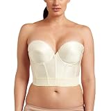 Carnival Womens Low Plunge Longline Bra, Ivory, 34B