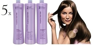 FIVE Kit Cadiveu Keratin Treatment Plastica dos Fios 100% STRAIGHT Blowout