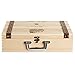 MyGift Handmade Vineyard Design Natural Pine Wood Crate 2 Wine Bottle Travel Storage Box Carrying Display Case