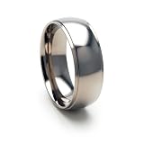New 8mm Titanium Ring w Comfort Fit Band 100's of Sizes & Styles Available