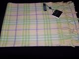 Burberry - Burberry 100% Cashmere Yellow Scarf