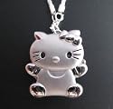 Hello Kitty Damen Umhängeuhr/Kettenuhr mit ETA Qualitäts Laufwerk in Edelstahl Ausführung