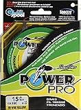 PowerPro Hi Viz Yellow 15lb Test 150yd Spool - PowerPro 210015150Y, Fishing Line