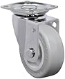 Schioppa, GLAP 210 SP, 2" (50 mm) Swivel Non-Brake Caster, Non-Marking Very Soft Rubber Wheel, 70 lbs, Plate: 1-21/32 x 1-21/32" (BH 1-1/4 x 1-1/4")