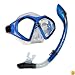 U.S. Divers Admiral 2 Lx / Island Dry Adult Silicone Mask Combo (Electric Blue)