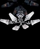 Fantasia ceiling light - 8 bulb design, 110 - 125V (for use in the U.S., Canada etc.)