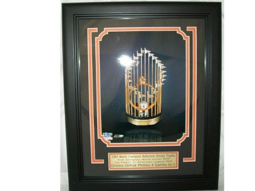 1983 Baltimore Orioles 1983 World Series Trophy 8x10 Photo - Framed - Framed MLB Photos, Plaques, and Collages