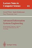 Review Springer  / Advanced Information Systems Engineering: 6th International Conference, CAiSE '94, Utrecht, The Netherlands, June 6 - 10, 1994. Proceedings (Lecture Notes in Computer Science)