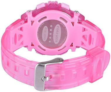 Kids Girls Watches - FSX-555G Sports Digital Water Resistant Wrist Watches with Back Light, Alarm, Stopwatch, Chronograph, Chime, Calendar, Date and Day, 12/24 Hours