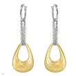 Earrings Made in 14K/925 Gold plated Silver. Total item weight 17g Length 61mm