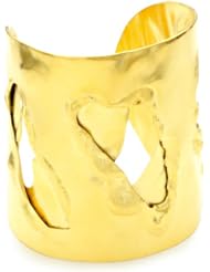 Devon Leigh Free-Form Cut-Out Double-Layer 18k Gold Dipped Cuff