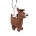 Wool and Acrylic Brown Ornament-Donkey 
