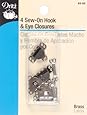 Skirt Hook & Eyes 5/8 Inch 4/Pkg-Nickel