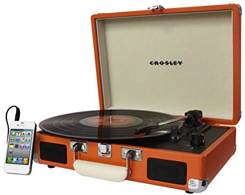 Vintage Record Turntable a Portable Vinyl Records Player Which Is The Best UK USB HiFi Retro Style Discount Equipment With Stereo Speakers Guaranteed - Audio Pro DJ Project Technica Profile Hi Fi Turntables Mat Players Stand For Sale (Retro Orange)