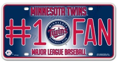 Minnesota Twins License Plate - #1 Fan