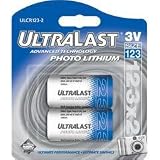 Ultralast UL-123/2 3V CR123 Photo Lithium Battery Retail Pack