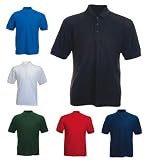 Mens Active Pique Polo T Shirts Sizes XS to 4XL - WORK CASUAL SPORTS LEISURE