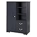 South Shore Aviron 1-Door Amoire with Ajustable Shelves and Drawers, Blueberry
