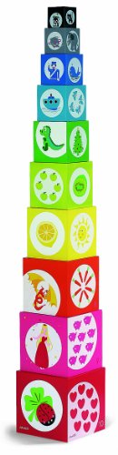 Imagen 1 de Janod 4505350  - Pirámide de pila, colorido