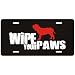 New  Neapolitan Mastiffs / Wipe Your Paws  License Plate Dog