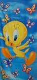 Tweety Bird Beach Lounge - Fiber Reactive Pool/Beach/Bath Towel