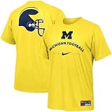 Nike Michigan Wolverines Maize 2008 Practice T-shirt