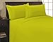 Elegant Comfort 1500 Premier Hotel Quality Super Soft Wrinkle Free 4 pc Sheet Set, Deep Pocket, Queen Lime-Green