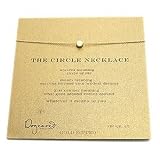 Dogeared Gold Circle Necklace