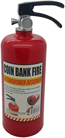 Creative Design Fire Extinguisher Money Saving Box Coin Bank Collectables