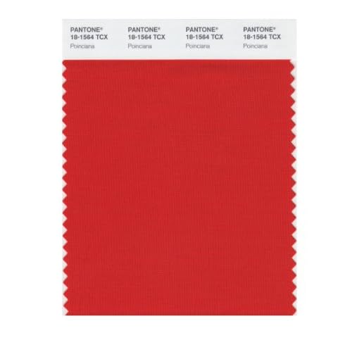 Pantone 181564 TCX Smart Color Swatch Card, Poinciana