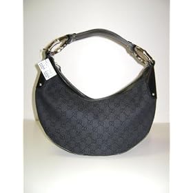 Gucci Handbags Black Half Moon Hobo 211519