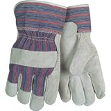 Safety Gloves - Patch Palm Striped Fabric (Denim Cuff) - Lot of 12