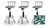 3 24"-29" Philadelphia Eagles Seat Chrome Adjustable Specialty / Custom Barstools Set