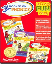 Hooked on Phonics 3 Pack (Fundamentals, Funtastic Animals, and Fun on the Go)