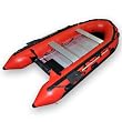 Seamax Heavy Duty Inflatable Boat OCEAN380T 12.5 feet, 3 Colors: GRAY RED & BLACK