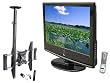 Pyle Full LCD HDTV & Wall Mount Package for Home/Office/Schools/Public -- PTC22LC 22 Hi-Definition LCD Flat Panel TV + PETR105 26 To 42 Motorized Universal Flat Panel TV Tilted Ceiling Mount.