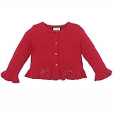 ruffled cardigan